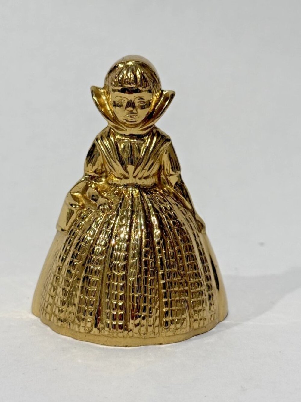 Vintage Brass Lady Bell Bonnet Dress Made in England